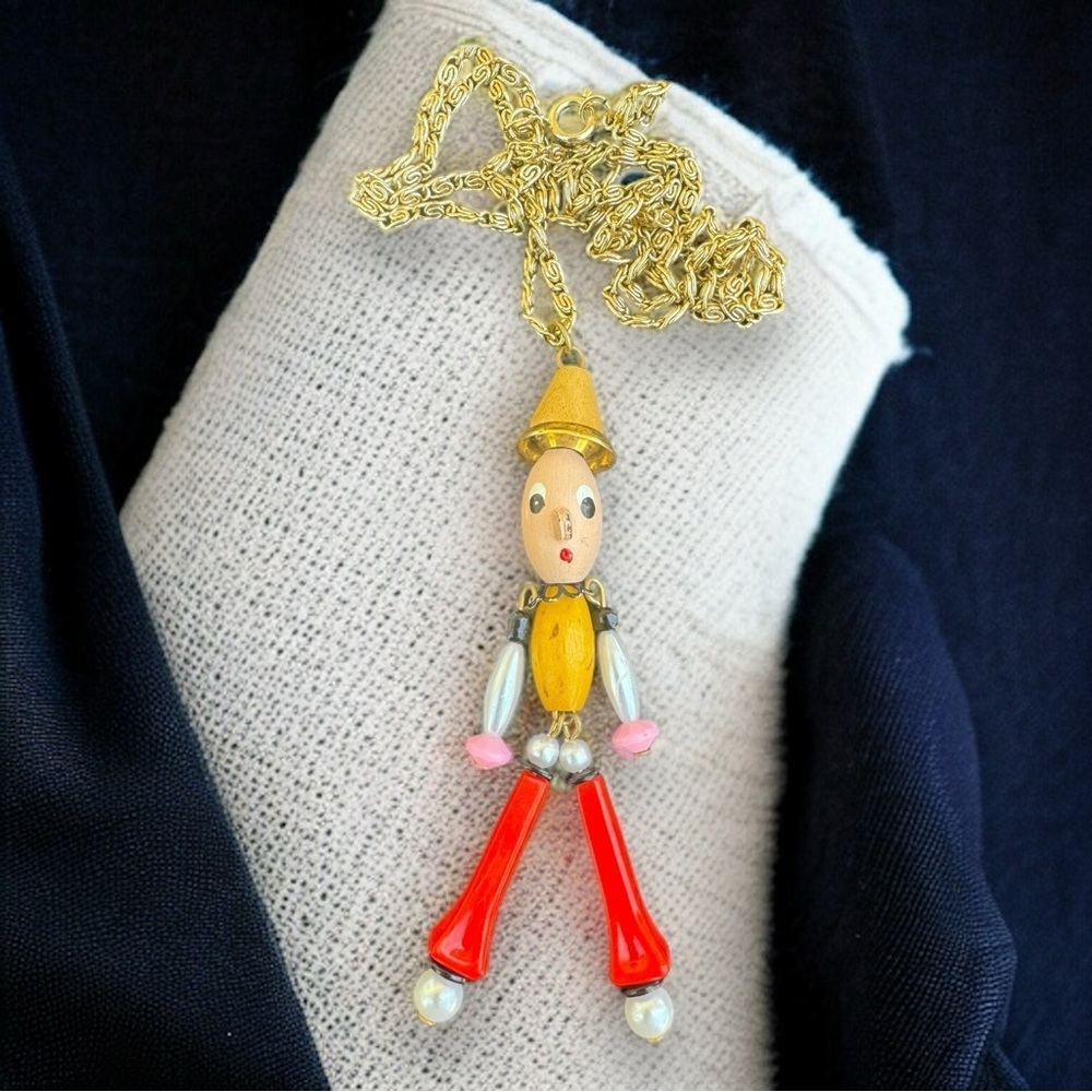 Vintage Articulated Figural Pin, Circa 1940's - CORO Style